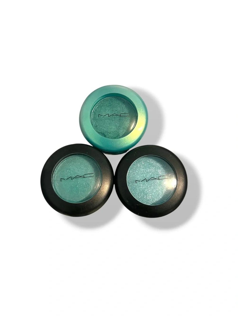 MAC cosmetics eye shadow WATERNYMPH, AQUADISIAC, TURQUATIC discontinued RARE Y2K